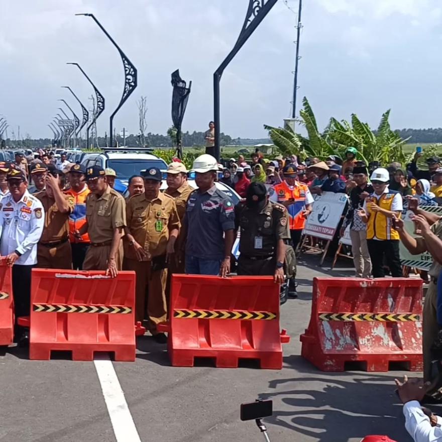 Uji Coba Pembukaan Lalu Lintas (Trial Open Traffic) Jembatan Pandansimo Sinergi Antarwilayah Dukung